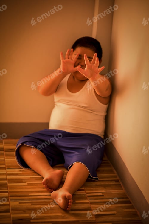 Preview: Stop Abusing Boy Violence. Child Bondage , Violence, Terrified , A Fearful Child , Human Rights Day