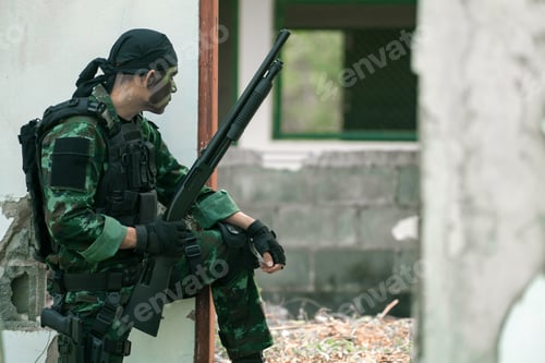 Preview: Soldier Are Maneuvering For Counter-Terrorists. The Military Is Responsible For Maintaining The
