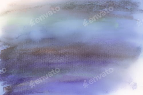 Preview: Abstract Watercolor Painting with Blue and Purple Tones