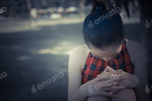 Preview: Close Up Sad Beautiful Asian Woman From Unrequire Love,She Think So Much About Boyfriend,Life