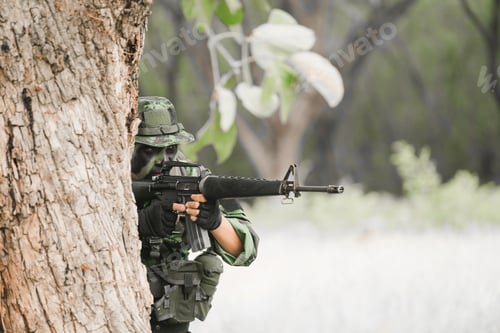 Preview: Soldier Are Maneuvering For Counter-Terrorists. The Military Is Responsible For Maintaining The