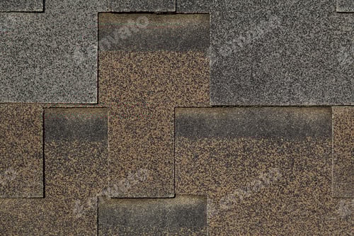 Visualização: Telhado macio, plano de fundo. Recurso comercial em branco ou gráfico