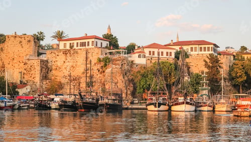 Preview: Boats In Old Harbour Of Antalya City, Turkey