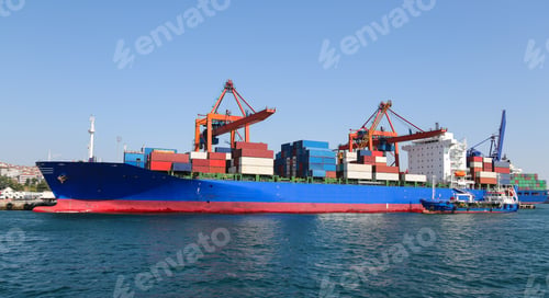 Preview: Container Ship Is Loading In A Port