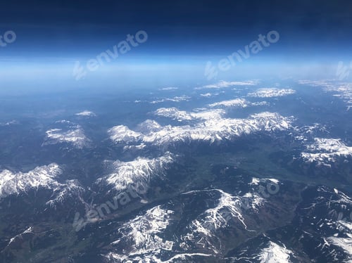 Preview: Flying Over The Snowy Alps In Europe