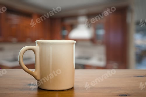 Preview: Mug On Wooden Table In The Kitchen