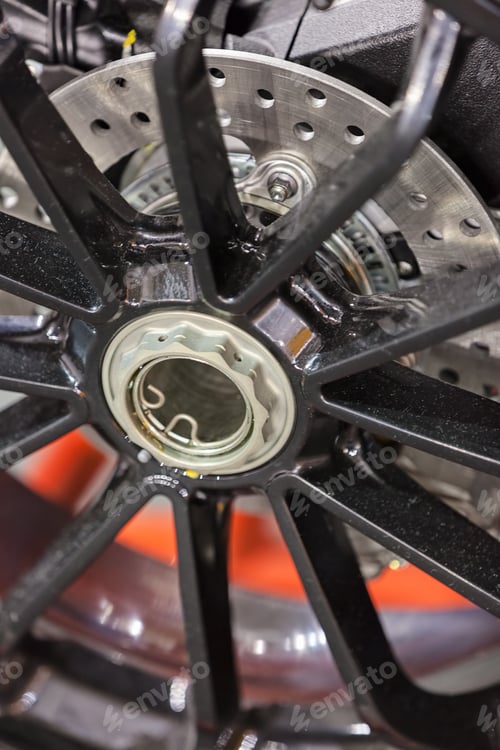 Preview: Parts For Motor Vehicles And Bicycles, Note Shallow Depth Of Field