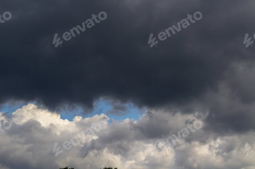 Preview: Dramatic Stormy Sky Before Rain And Hurricane. Background