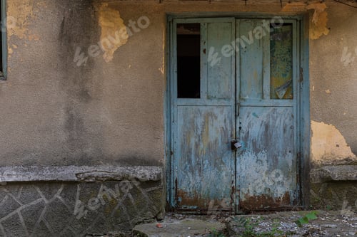 Preview: Old Scary Grunge Destroyed Building Post Apocalyptic Background