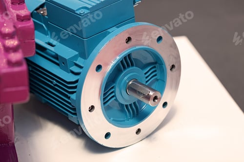 Preview: Details Of Gear Machines, Note Shallow Depth Of Field
