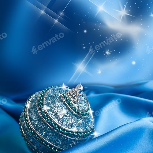 Preview: Blue Christmas Ball