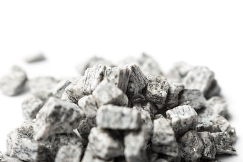 Preview: Beautiful Crushed Granite Gray On A White Background