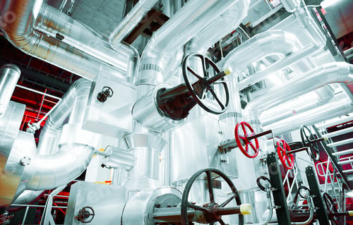 Preview: Equipment, Cables And Piping As Found Inside Of A Old Industrial Power Plant