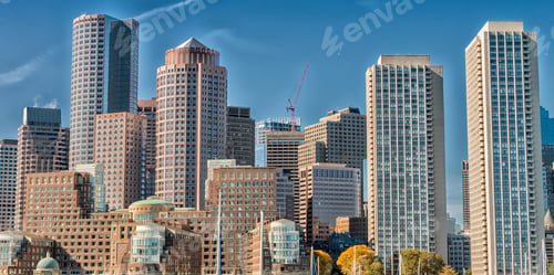 Preview: Boston Skyline From The Sea.