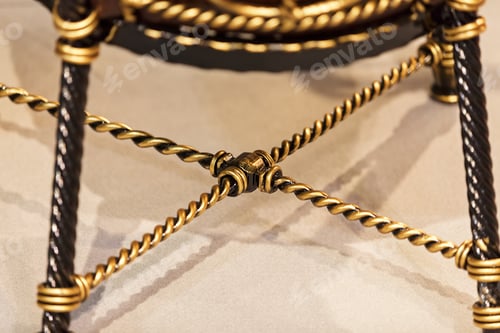 Preview: Decorated With Wrought Iron Chairs, Note Shallow Depth Of Field