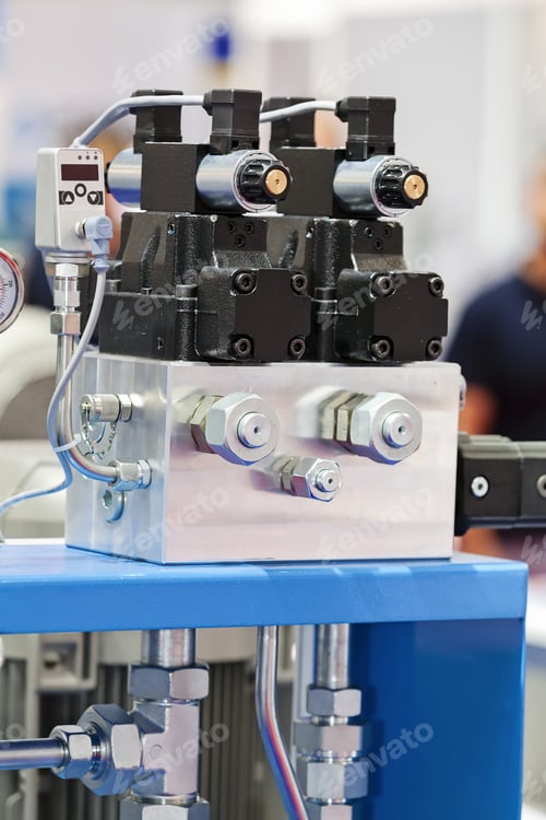 Preview: One Part Of Measuring Apparatus Device Of Engine For Industry; Note Shallow Depth Of Field