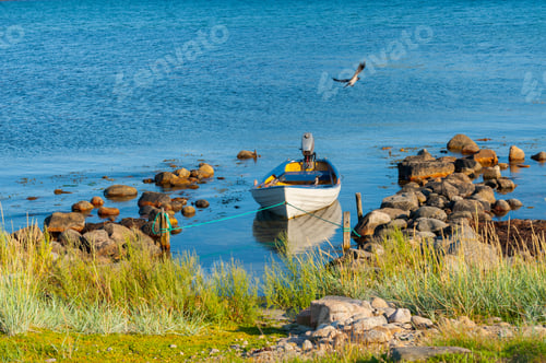 Preview: A Small Boat At A Mooring Site That Has Been Used For Hundreds Of Years.