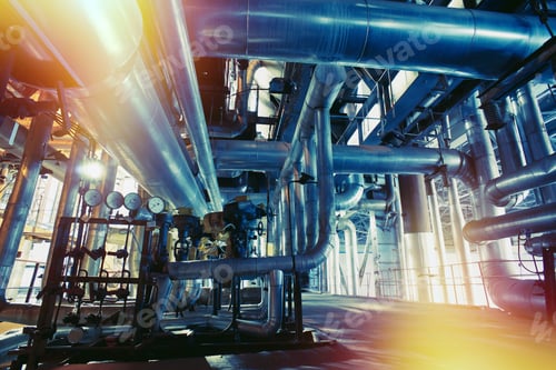 Preview: Equipment, Cables And Piping As Found Inside Of A Modern Industrial Power Plant