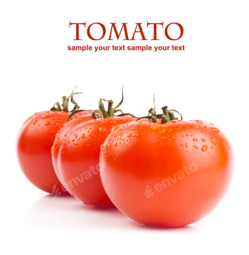 Preview: Close-Up Photo Of Tomatoes With Water Drops