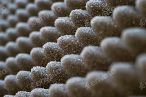 Preview: Dark Artificial Foam, Acoustic Foam Insulation Texture On Background.