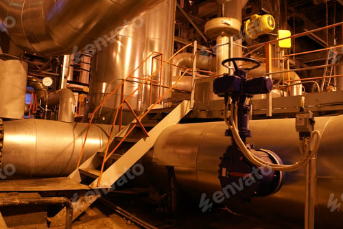 Preview: Equipment, Cables And Piping As Found Inside Of A Modern Industrial Power Plant
