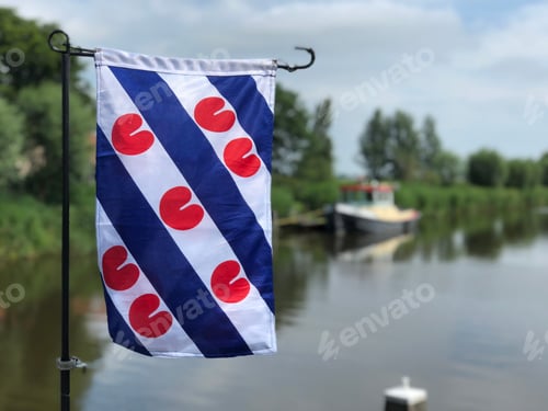 Preview: Frisian Flag On A Bridge In Abbega, The Netherlands
