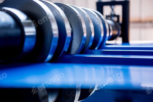Preview: Metal Sheet Forming Machine At The Modern Metalwork Factory.