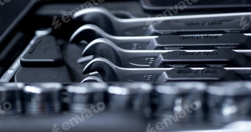 Preview: Tool Repairman, Mechanic Tool Set In The Background.