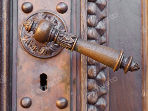 Preview: Vintage Door Handle Close Up