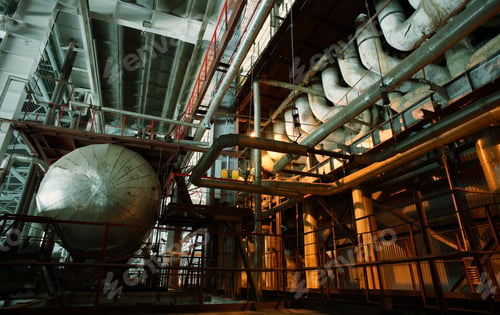 Preview: Equipment, Cables And Piping As Found Inside Of A Industrial Power Plant