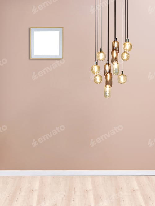 Preview: Hanging Lights Against a Light Brown Wall