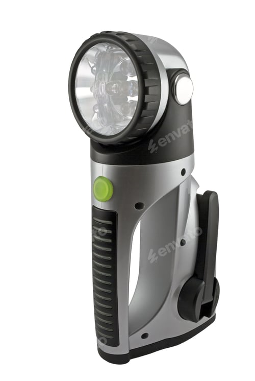 Preview: Modern Electric Torch On A White Background