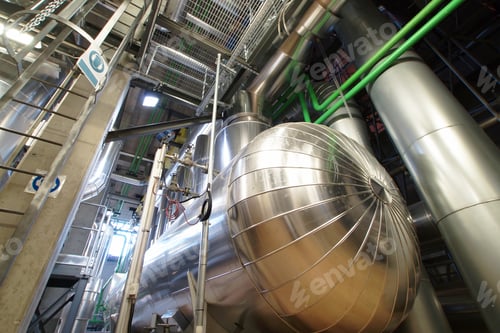 Preview: Equipment, Cables And Piping As Found Inside Of A Industrial Power Plant