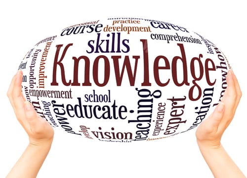 Preview: Knowledge Word Cloud Hand Sphere Concept On White Background.