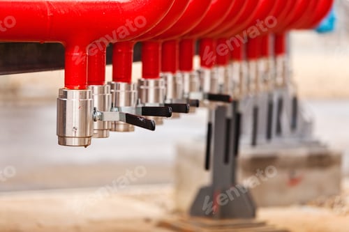 Preview: Detail Of Oil Pipeline With Valves In Large Oil Refinery
