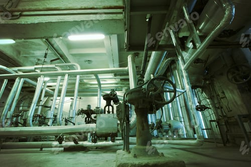 Preview: Equipment, Cables And Piping As Found Inside Of A Old Industrial Power Plant