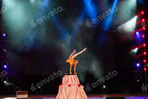 Preview: Performances Beautiful Girls Gymnasts In The Circus
