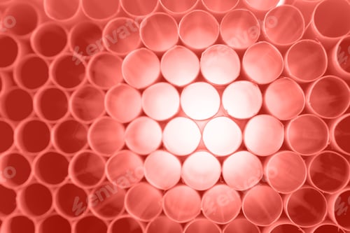 Preview: Living Coral Abstract Pattern. Background Design. Art.