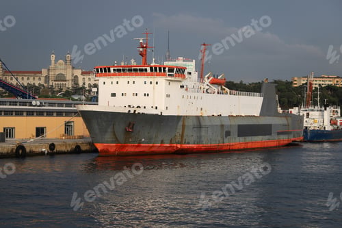 Preview: Cargo Ship Is Loading In A Port