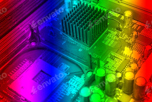 Preview: Empty Cpu Processor Socket With Pins On Motherboard