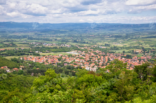 Preview: View Of Sokobanja City Health Center From Ozren Mountain, Serbia.