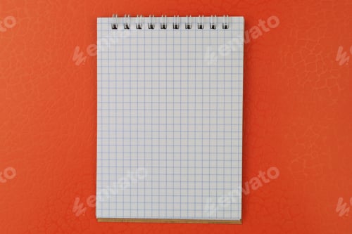 Preview: Notepad With Copy Space For The Inscription. Blank For The Text. Mockup For Design
