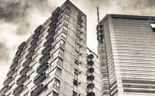 Preview: Hong Kong Modern Skyline At Dusk.