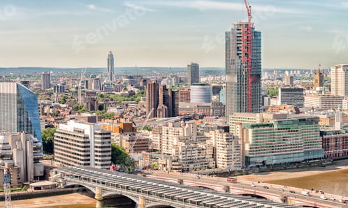 Preview: Awesome Aerial Skyline Of London, Uk.