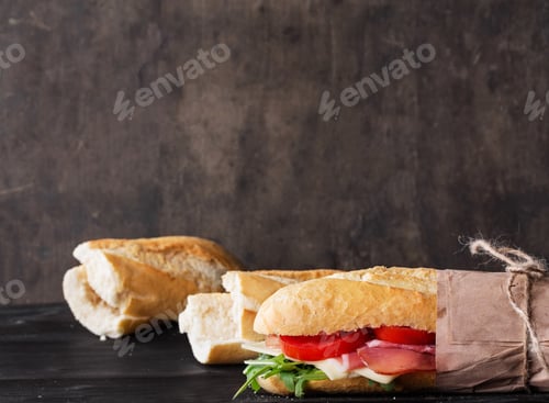 Preview: Submarine Sandwich With Ham, Cheese