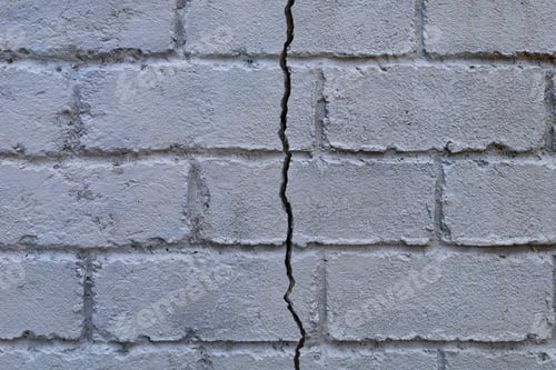 Preview: Large Crack In The Wall Of The House, Background.