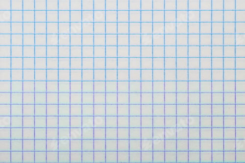 Preview: Close-Up Sheet Of Squared Notebook, Top View, Smooth Geometry, Horizontal Background