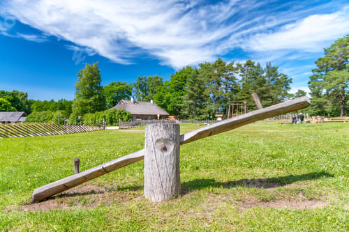 Preview: Seesaw In A Beautiful Park.
