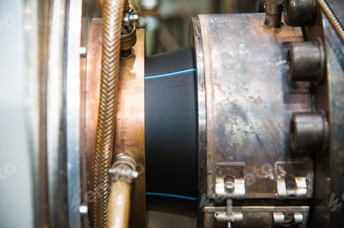 Preview: Production Of Plastic Water Pipes In The Factory. The Process Of Making Plastic Pipes On The Machine