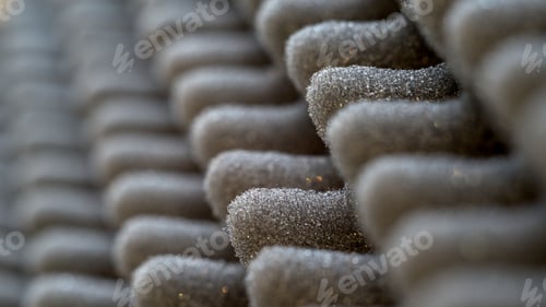Preview: Dark Artificial Foam, Acoustic Foam Insulation Texture On Background.